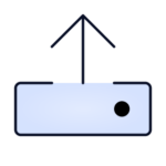 Logo for rapportering til Brønnøysund: en utboks