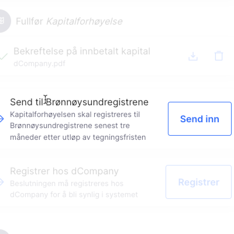 Send to the Brønnøysund registers